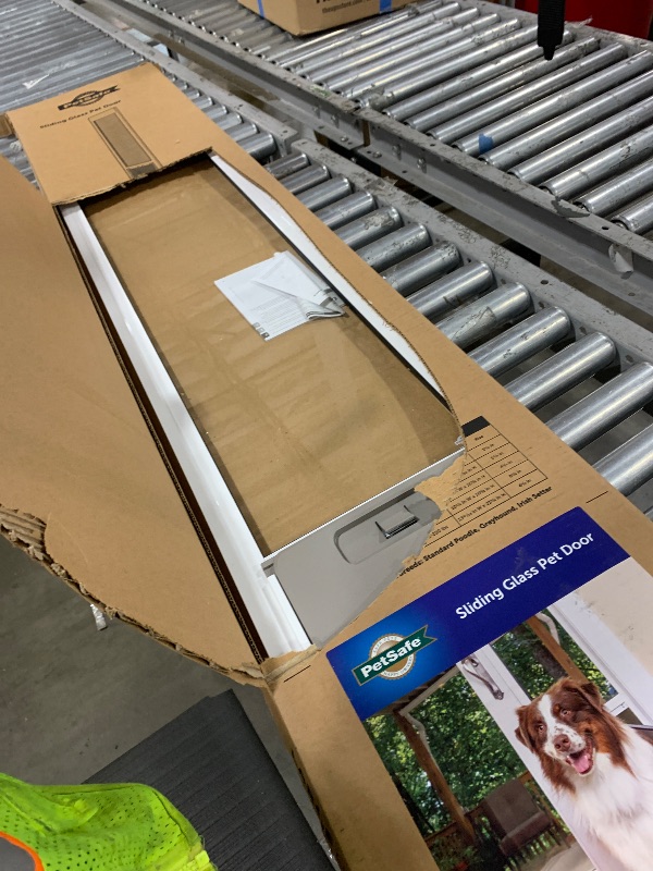 Photo 1 of PetSafe Sliding Glass Pet Door - No-Cut DIY Install Doggy Door for Renters - Aluminum Frame - Adjustable Height 75 7/8" to 81" - Ideal for Large Dogs Up to 100 lb - White