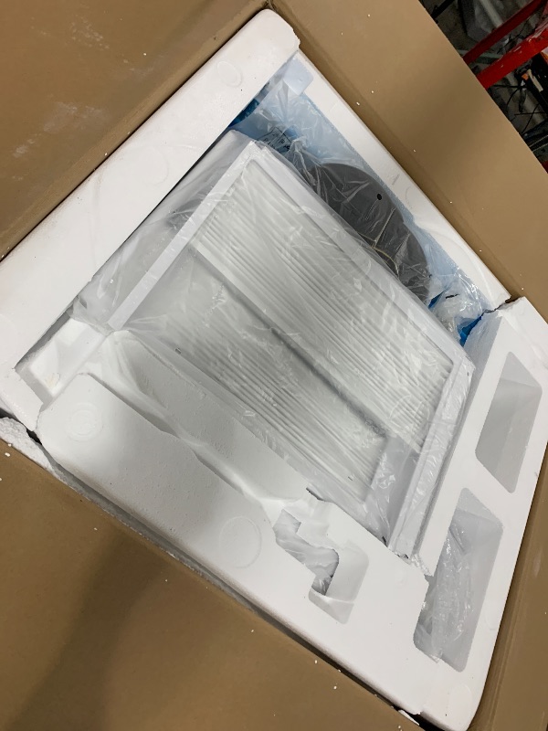 Photo 1 of Midea 8,000 BTU Smart Inverter Air Conditioner Window Unit with Heat and Dehumidifier – Cools up to 350 Sq. Ft., Energy Star Rated, Quiet Operation, Electronic Controls, Remote Control, White