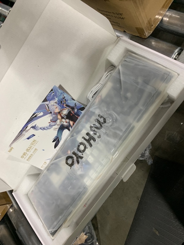 Photo 1 of GENSHIN IMPACT "Lonesome Transcendence Shenhe Mechanical Keyboard - Kailh Aurora Ice Cream Switches
