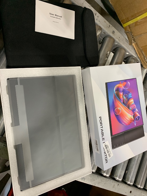 Photo 1 of Qunub 14" Portable Monitor OLED 4K, Touch Screen Monitor UHD 3840X2400p 100% DCI-P3 100000:1, with Kickstand & Sleeve, USB-C HDMI External for Laptop Mac PC