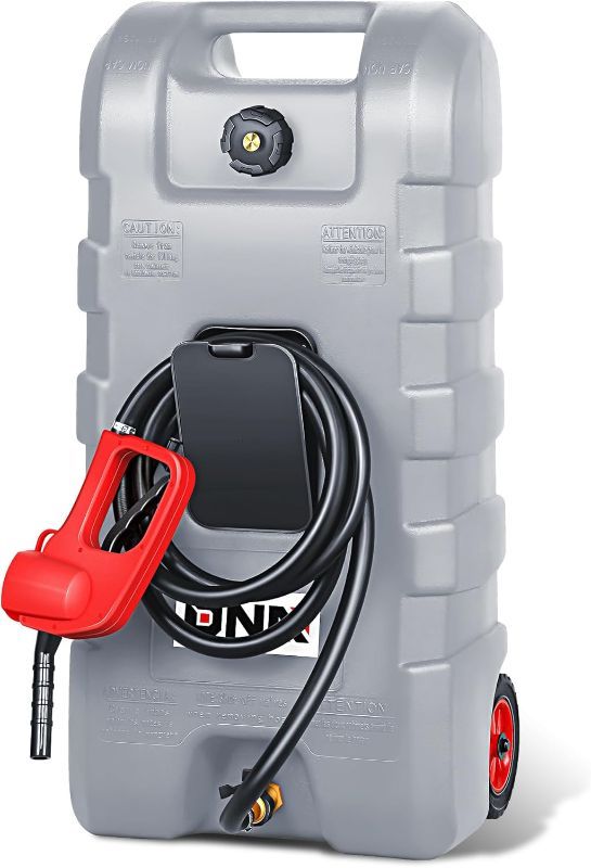 Photo 1 of ?DNA MOTORING 58L Portable Fuel Caddy Tank Container for Gasoline Diesel Light Oil,13 Gallon, 2 Gal/Min,Grey,TOOLS-00302