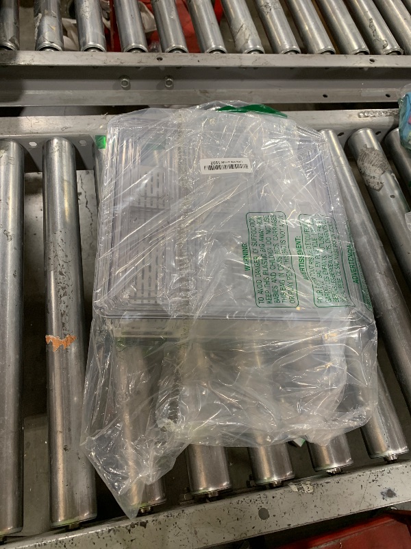 Photo 1 of 10 Pack Refrigerator Pantry Organizer Bins, Stackable Fridge Organizer Bins with Lids, Clear Plastic Food Storage Bins for Kitchen, Countertops, Cabinets, Fridge, Drinks, Fruits, Vegetable, Cereals