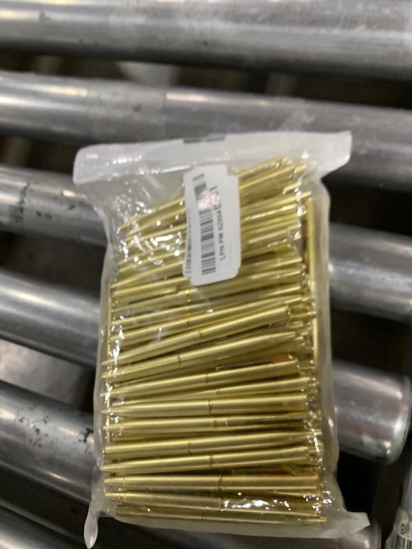 Photo 1 of 100 Pcs Small Rotating Ballpoint Pen Gold Mini Pens Bulk, 4 Inch Short Black Ink Ballpoint Pens for Office School Notebook Notepads Writing Tool/Gift