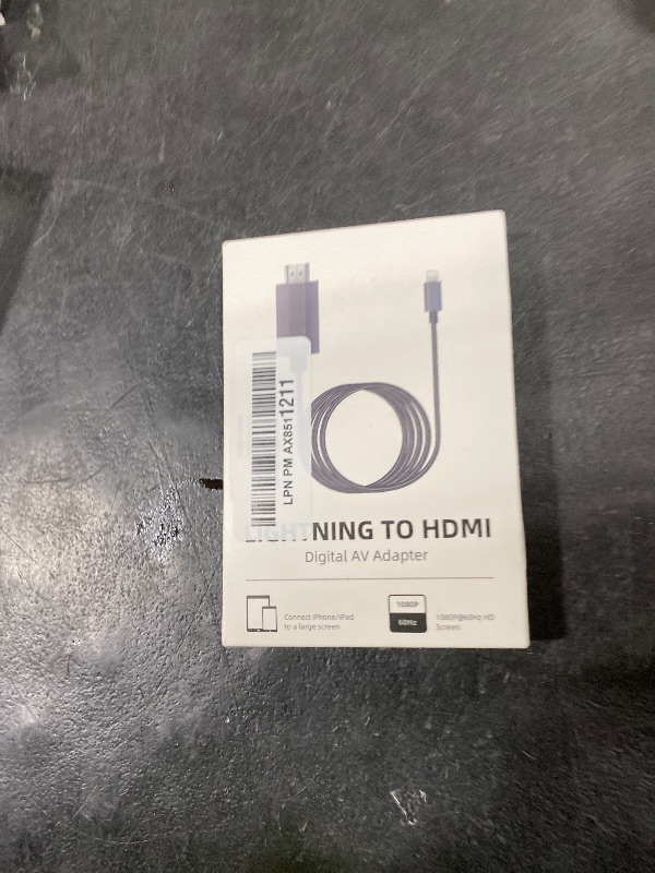 Photo 1 of [Apple MFi Certified] Lightning to HDMI Digital AV Adapter, 6 FT HDTV Cable Compatible with iPhone, iPad, iPod 1080P Digital AV Sync Screen Connector on HDTV Monitor Projector-NO Need Power Supply