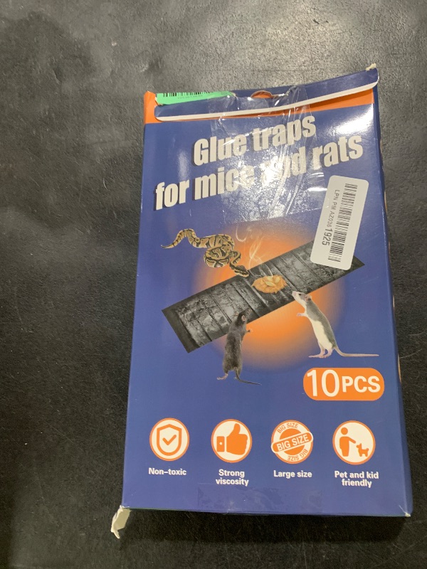 Photo 1 of 10 Pack Sticky Mouse Trap, Super Large 47.2 * 11'' Glue Traps for Mice, Peanut Taste Pheromone Rats Traps Indoor for Home, Rodent Snakes Spiders Roaches