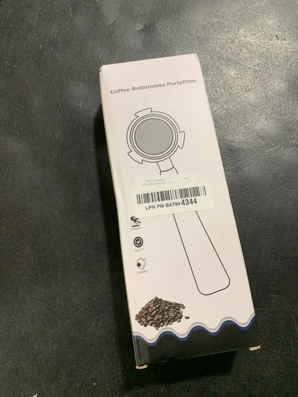 Photo 1 of 51mm Bottomless Portafilter, 3-Ear Design, Only Compatible with Delonghi Dedica EC680/EC685, Stainless Steel 51mm portafilter with Single/Double Shot Capacity Cup, 2 Filter Basket, Black