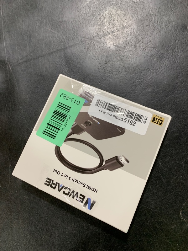 Photo 1 of [Upgrade] HDMI Switch 3 in 1 Out, 4K@60Hz HDMI 2.0 Switch Splitter with 2.6FT Long HDMI Cable, 3-Port HDMI Switcher Selector, Supports 4K 30Hz 3D 1080P HDCP2.2 for PS5 Xbox DVD Player Fire Stick PC