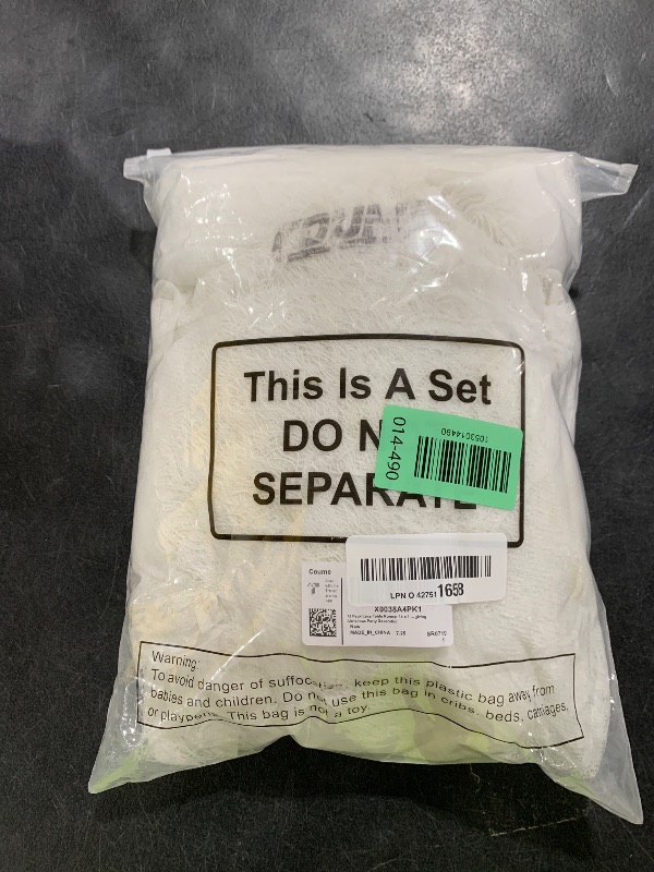 Photo 1 of 12 Pack Lace Table Runner 14 x 120 Inch White Rustic Lace Fabric Table Runners with Rose Embroidered Floral for Wedding Bridal Vintage Boho Table Runners Thanksgiving Christmas Party Decoration