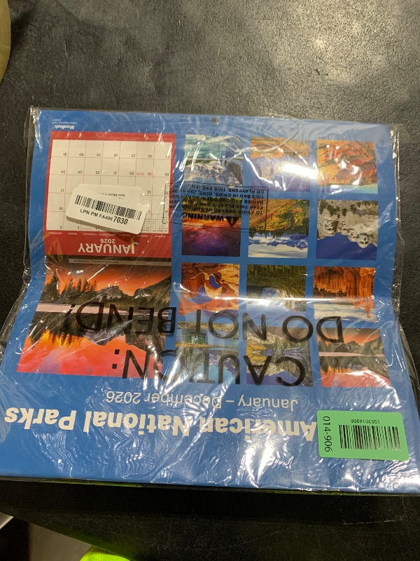 Photo 1 of 2026 Calendar - 2026 Wall Calendar - National Parks Wall Calendar 2026, Jan - Dec 2026, 12" x 24" (Open), Hanging Hook, Blocks and Holidays - Beautiful National Parks