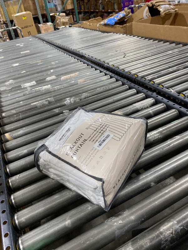 Photo 1 of 100% Blackout Shield Linen Blackout Curtains for Bedroom 108 Inches Long, Back Tab/Rod Pocket Living Room Drapes, Thermal Insulated Blackout Curtains 2 Panels Set, 50" W x 108" L, Bright White