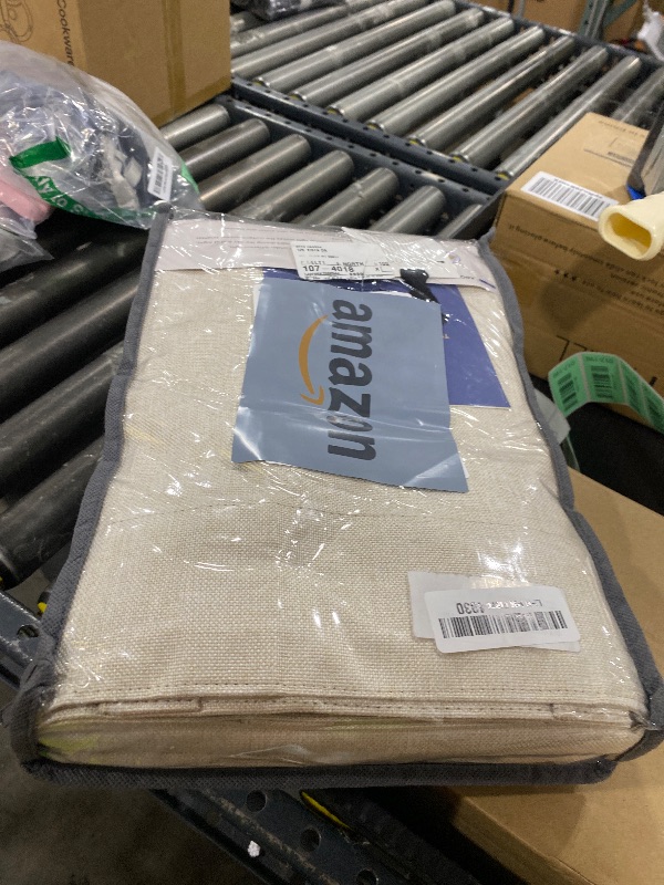 Photo 1 of 100% Blackout Shield Linen Blackout Curtains for Bedroom 84 Inches Long, Back Tab/Rod Pocket Living Room Drapes, Thermal Insulated Blackout Curtains 2 Panels Set, 50" W x 84" L, Cream