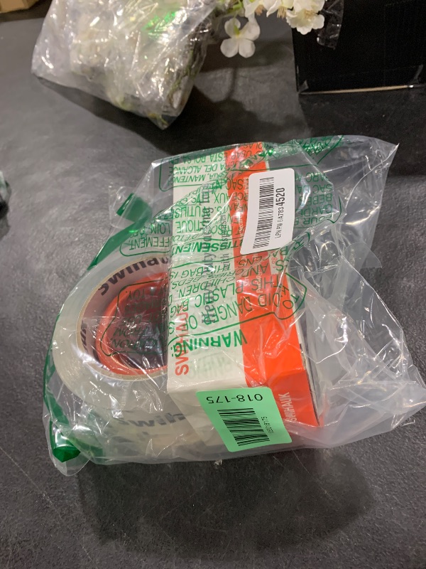 Photo 1 of 1.88 in x 66.6 YDs Clear Heavy Duty Packing Tape with Dispenser, Strong & Durable Shipping Tape, Packaging Tape, Packing Tape Dispenser for Packing Boxes, Moving Supplies, Shipping and Mailing