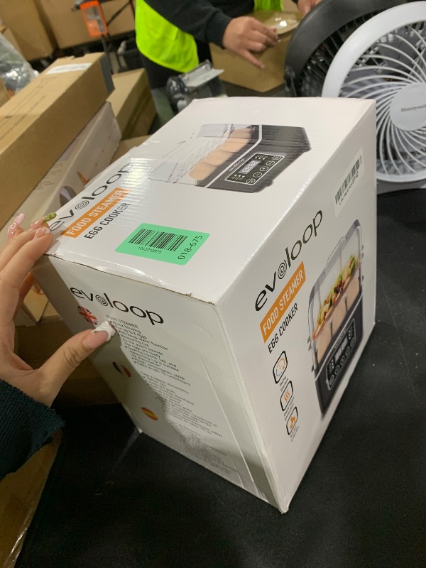 Photo 1 of 2 Tiers Electric Food Steamer for Cooking, 4 QT Digital Multi Vegetable Steamer with BPA-Free Stackable Baskets, Rapid Egg Cooker Egg Steamer with Auto Shut-Off, Ideal for Veggies, Seafood, Rice