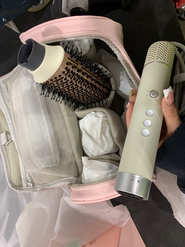 Photo 1 of 6 in 1 Air Wrap Hair Styler, 110,000 RPM Hair Dryer Brush with Auto-Wrap Curlers, Oval Brush & Volumizer, Hot Air Styler for Fast Drying,Curling, Smoothing & Volume, Air Styler with Travel Case