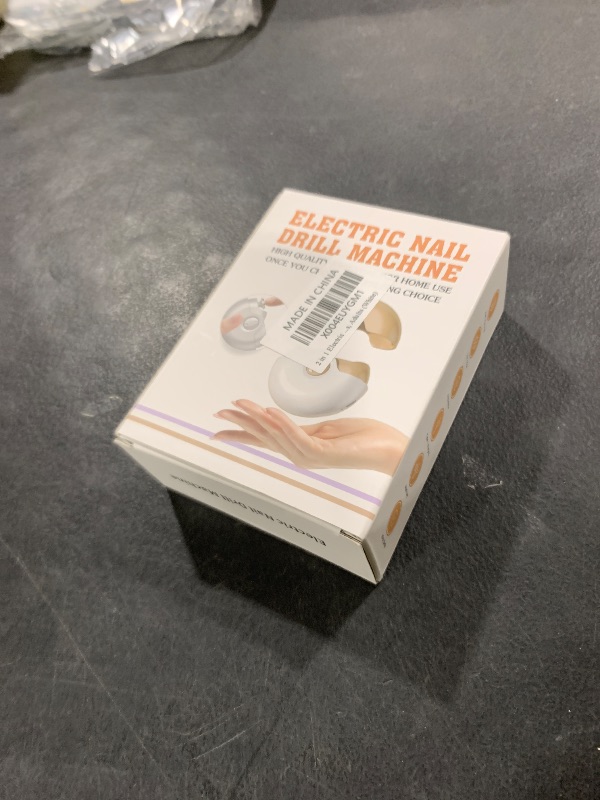 Photo 1 of 2 in 1 Automatic Nail Clippers - Electric Nail Trimmer with 2 Adjustable Speeds, for Seniors, Kids, Adults (White)