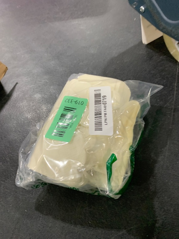 Photo 1 of 100 Pack Cocktail Napkin 2-Ply Scalloped Edged Dessert Napkins Folded 5 x 5 Inches Disposable Napkins for Dinner Wedding Birthday Party Bridal Anniversary Reception Event (Milky-White)