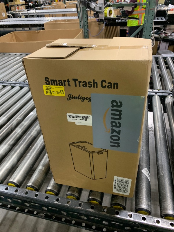 Photo 1 of jinligogo 2Pack Bathroom Small Trash Can with Lid, 4 Gallon Touchless Automatic Garbage Can Slim Waterproof Motion Sensor Smart Trash Bin