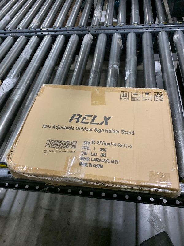 Photo 1 of Relx Adjustable Outdoor Sign Holder Stand for Display - Floor Sign Stand with Base for Business Retail Events 8.5x11 inches