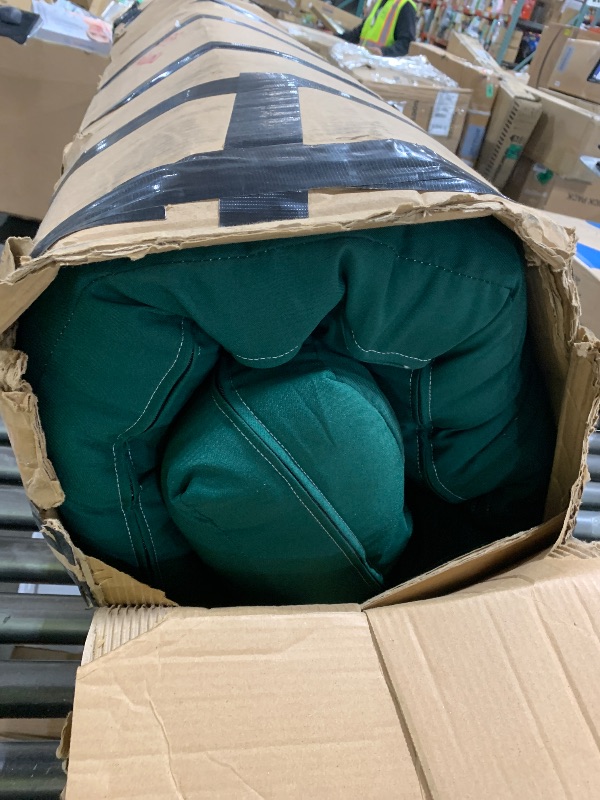 Photo 1 of Mozaic Full Size 5-inch Cotton Twill Futon Mattress, Hunter Green
