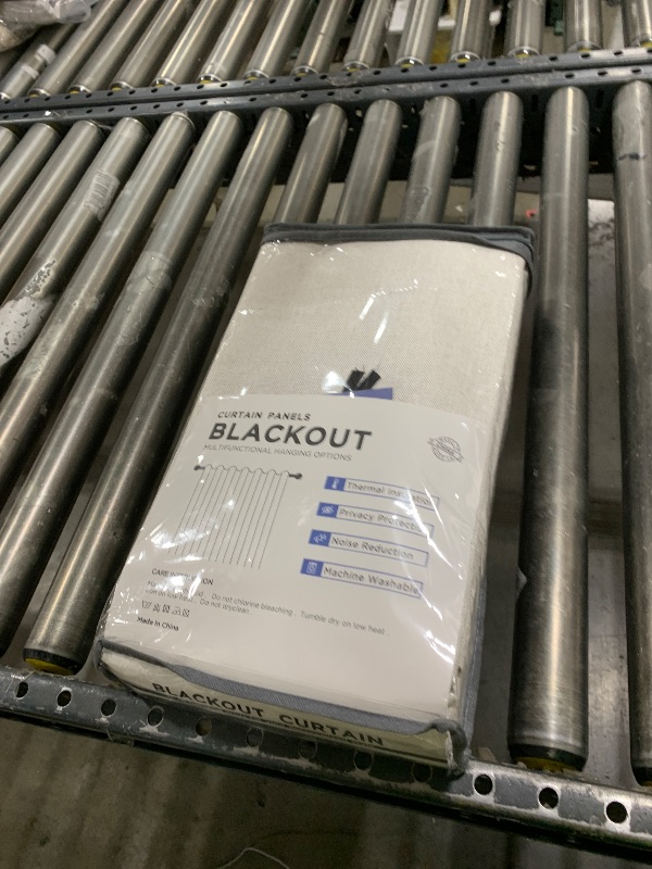 Photo 1 of 100% Blackout Shield Linen Blackout Curtains for Bedroom 96 Inches Long, Back Tab/Rod Pocket Living Room Drapes, Thermal Insulated Blackout Curtains 2 Panels Set, 50" W x 96" L, Beige