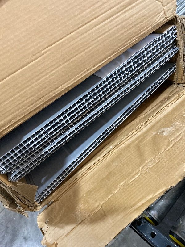 Photo 1 of **MISSING MANY PARTS** DWVO 6x4 FT Outdoor Resin Storage Shed with Reinforced Floor, All-Weather Bike Storage Shed with Lockable Door, Window and Vent, Waterproof Plastic Tool Storage for Garden, Backyard, Patio, Lawn