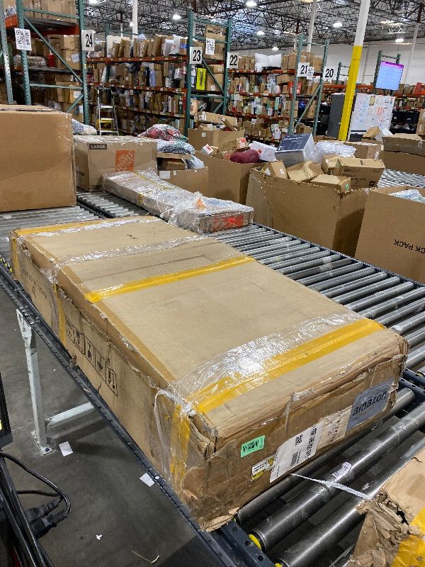 Photo 1 of **MISSING MANY PARTS** DWVO 6x4 FT Outdoor Resin Storage Shed with Reinforced Floor, All-Weather Bike Storage Shed with Lockable Door, Window and Vent, Waterproof Plastic Tool Storage for Garden, Backyard, Patio, Lawn