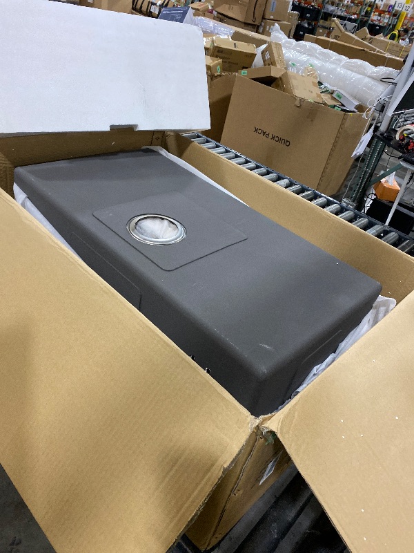 Photo 1 of 33 Inch Black Waterfall Drop In Kitchen Sink with Fuacet Combo-Bokaiya 33x22 Waterfall Kitchen Sink with Cup Washer Stainess Steel Top Mount 16 Gauge Deep Single Bowl Modern Kitchen Sinks