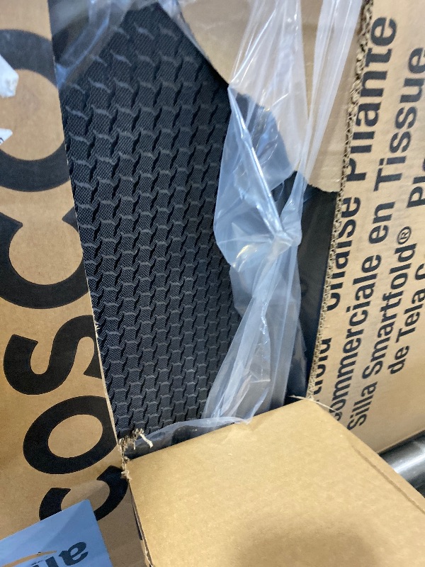 Photo 1 of Cosco Commercial XL Smartfold Fabric Padded Chair, 4-Pack, Black
