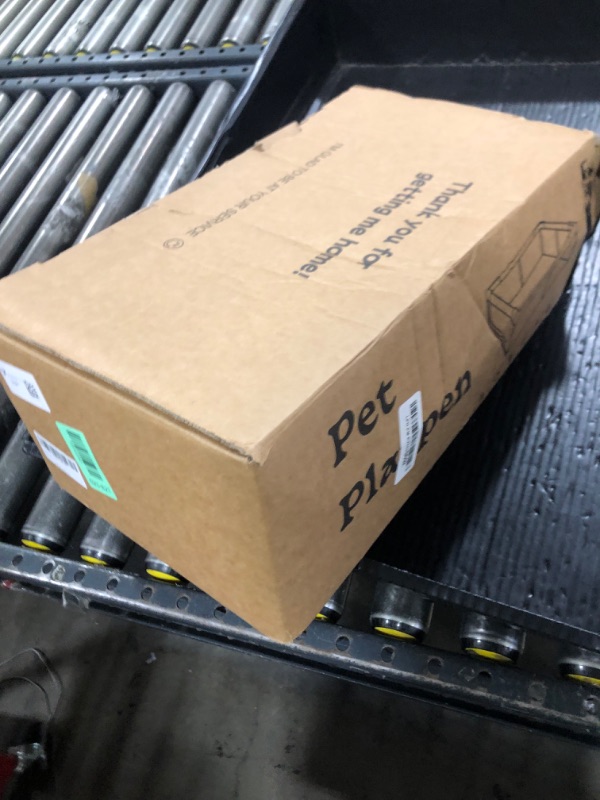 Photo 1 of 42x42x25.6 Inches Puppy Playpen with Gate, Dog Playpen for Puppies or Small Dogs, DogFence Pet Playpen for Indoor & Outdoor, Sturdy Safety DogPen with Thickened Fabric, High-Strength Nylon Wire Mesh