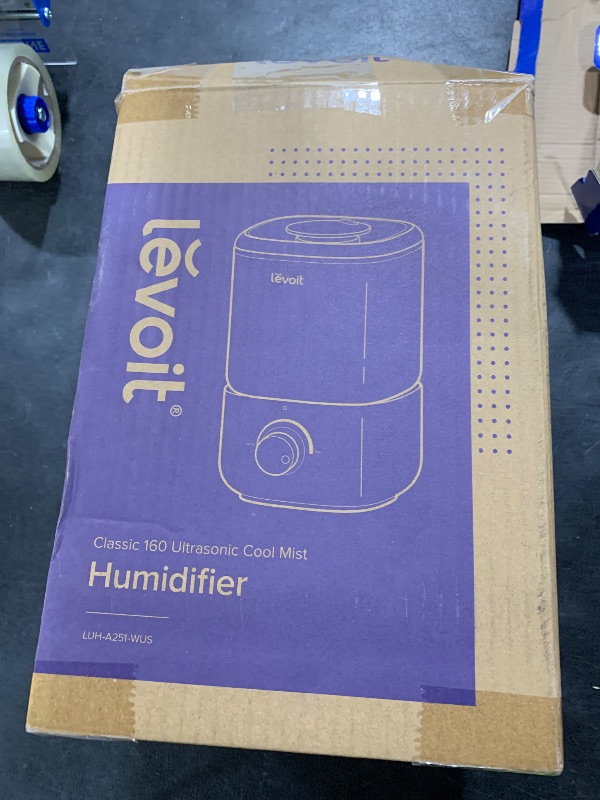 Photo 1 of LEVOIT Top Fill Humidifiers for Bedroom, 2.5L Tank for Large Room, Easy to Fill & Clean, 28dB Quiet Cool Mist Air Humidifier for Home Baby Nursery & Plants, Auto Shut-off and BPA-Free for Safety, 25H