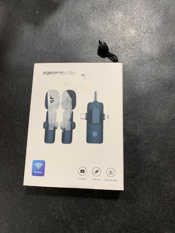 Photo 1 of PQRQP 3 in 1 Professional Wireless Lavalier Microphone for iPhone, Android, Camera, Wireless Mini Microphones, Crystal Clear Sound Quality for Recording, Live Streaming, YouTube, TikTok, Elegant Black