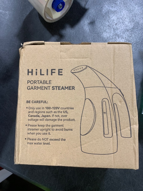 Photo 1 of HiLIFE Steamer for Clothes, Portable Handheld Design, 240ml Big Capacity, 700W, Strong Penetrating Steam, Removes Wrinkle, for Home, Office(ONLY FOR 120V)