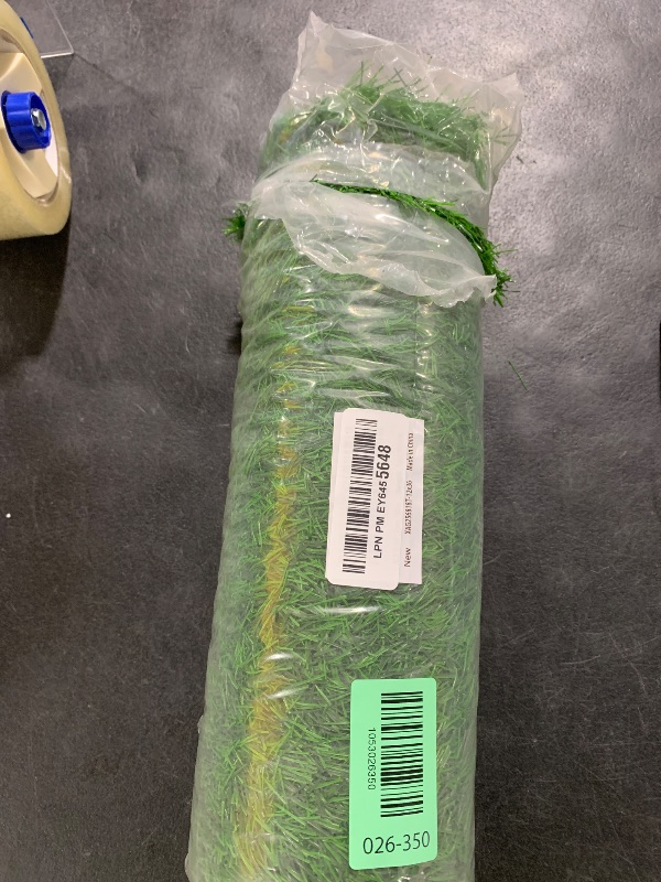 Photo 1 of XLX TURF Artificial Grass Table Runner 12 x 36 Inches - Green Fake Grass Turf Table Runner for Golf Football Party Decorations Summer Wedding Tabletop Baby Shower