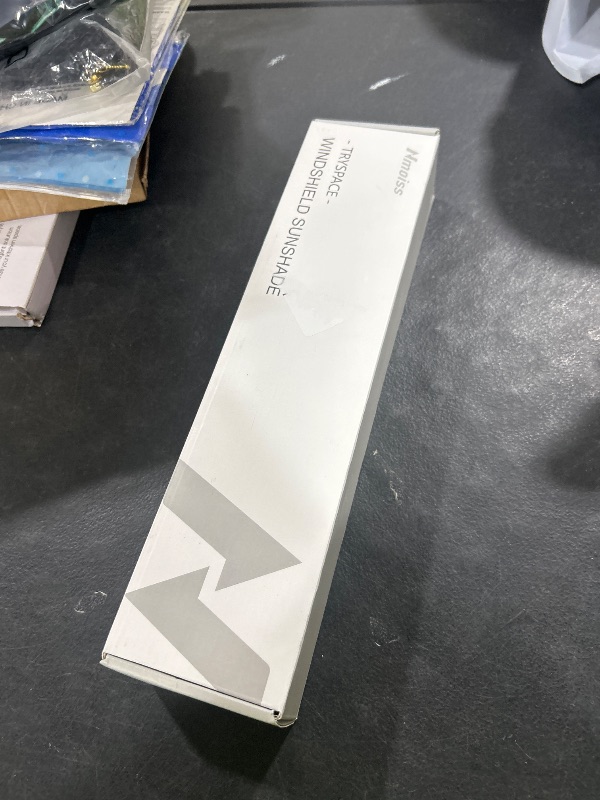 Photo 1 of [2025 Upgrade] Nmoiss Windshield Sun Shade Umbrella - [Vinyl Coating Heat Shield] Protect Car from Sun Rays & Heat Damage Keep Cool and Protect Interior, Spring Structure Edge Medium 56" L x 31" W