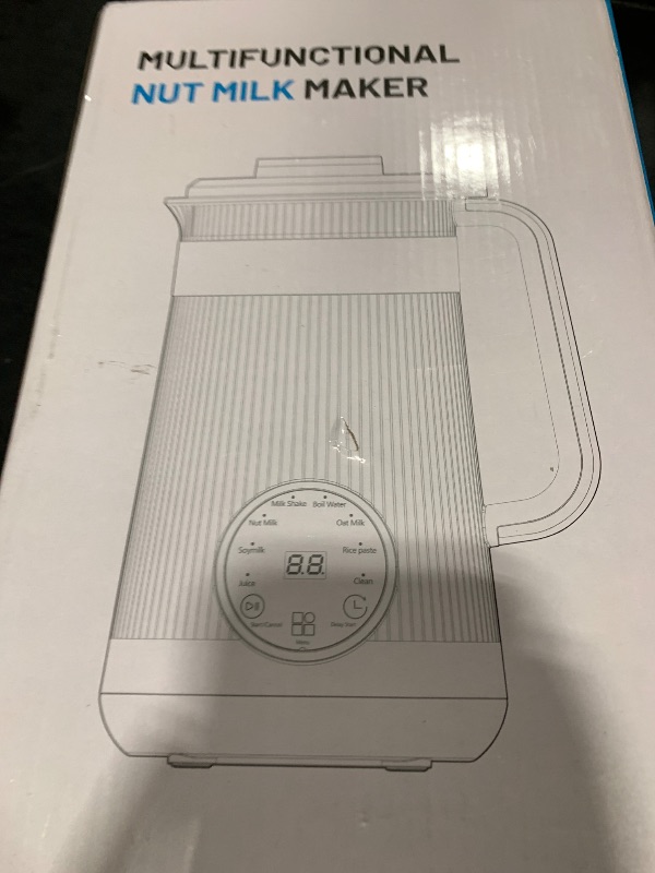 Photo 1 of Nut Milk Maker Machine, 35oz Homemade Soy, Almond, Oat, Coconut, Plant Based and Non Dairy Beverages, 8 in 1 Automatic Soybean Machine With 12H Delay Start/Keep Warm/Boil Water