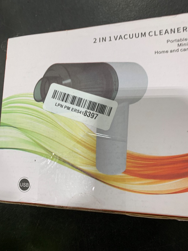 Photo 1 of Mini Vacuum Cleaner for,2 in 1 Keyboard Vacuum Cleaner Wireless Handheld,Car Vacuum with Brushless Motor High Power 120W Rechargeable Easy to Clean Car Interior (Black)