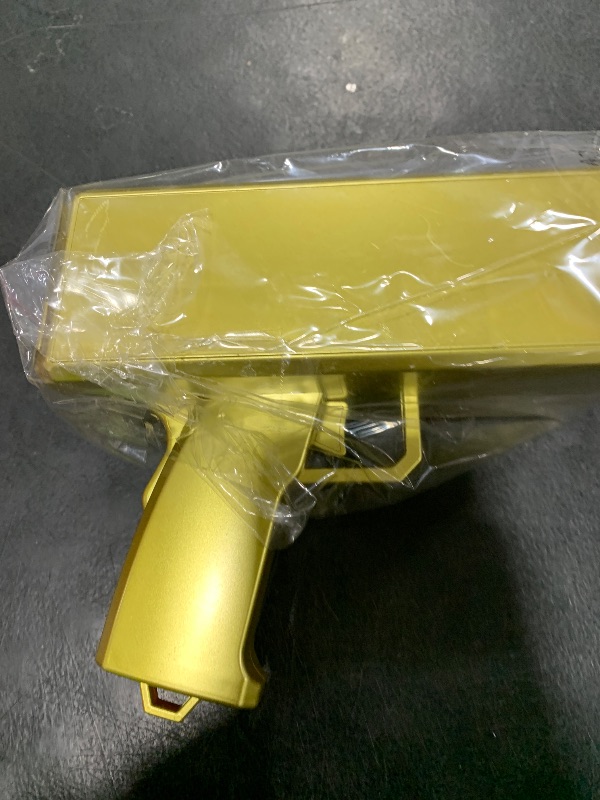 Photo 1 of Alagoo Super Money Guns Paper Playing Spary Money Gun Make it Rain Toy Gun, Handheld Cash Gun Fake Bill Dispenser Money Shooter Toy(Metallic Gold)