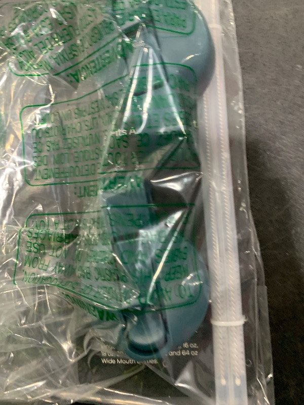 Photo 1 of The Mass Wide Mouth Straw Lid Compatibility Most Sports Water Bottle (Jade)