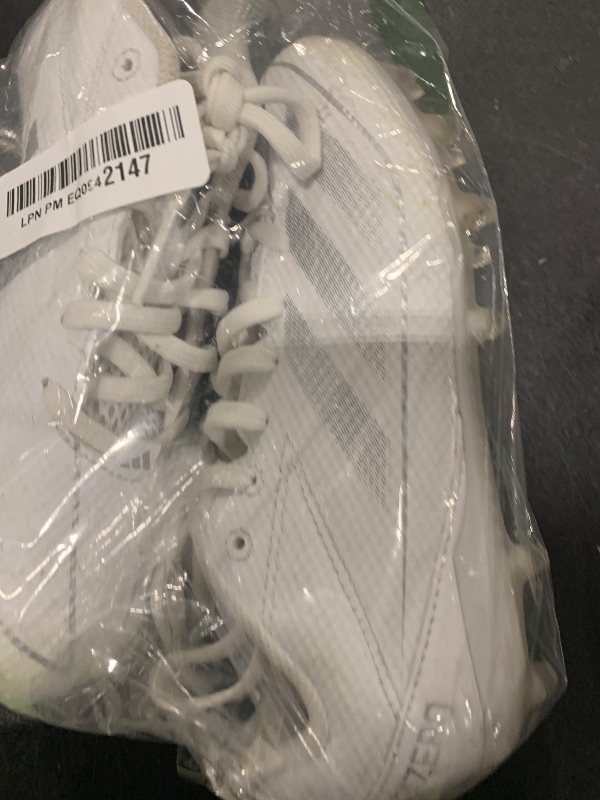 Photo 1 of adidas Adizero Electric.2 American Football Sneaker, White/Silver Metallic/White, 1.5 US Unisex Little Kid