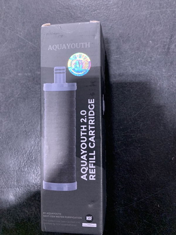 Photo 1 of AQUAYOUTH 2.0 Carbon Shower Head Filter | Removes Chlorine, Heavy Metals, And More | Great For Dry Skin, Dry Hair, And More | NSF Certified (2.0 Carbon Refill Cartridge)