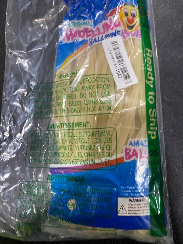 Photo 1 of 100Pcs clear 260 Balloons Clear Long Skinny Latex Balloon for Animal Ballons, Premium Quality Balloons for Beginners Baloons Making Kid's Carnivals Party Decoartion