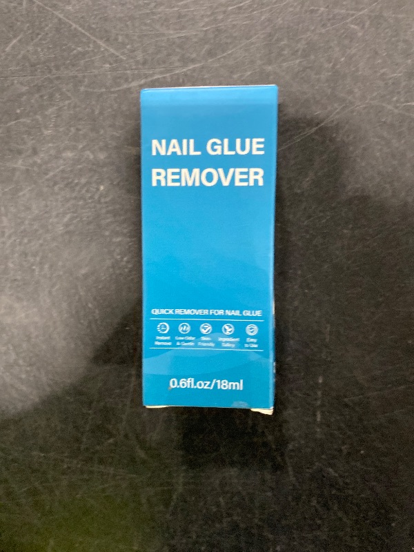 Photo 1 of Press On Nail Glue Remover, Quick Nail Glue Remover, Gentle Glue Off for Nail Tips Acrylic or Fake Nails,18ml