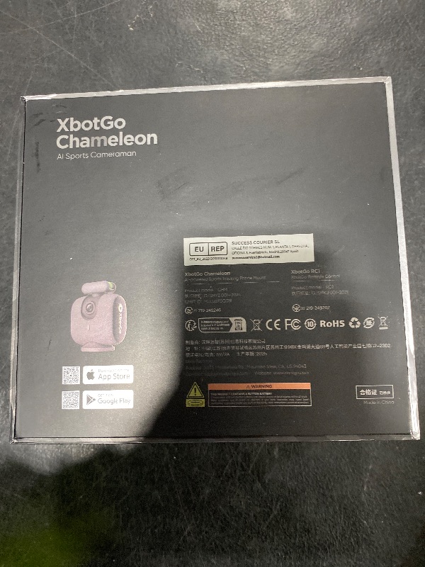 Photo 1 of XbotGo Chameleon AI Auto Sports Action Camera - 4K 60FPS Soccer Camera and Basketball Tracking Camera for Team Sports, Live Streaming, No Subscription, Works with iOS & Android (Lava Graphite)