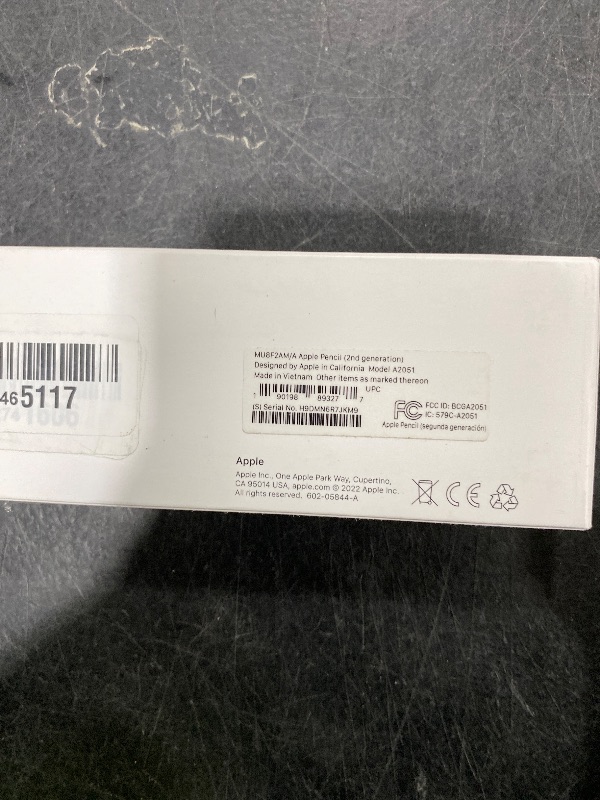 Photo 1 of Apple Pencil (2ND Generation) (MU8F2AM/A)