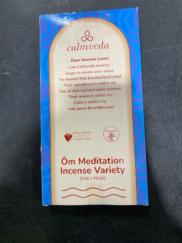 Photo 1 of ?m Meditation Incense Sticks - (5 Variants, 60 Insenses) Charcoal Free Inscents-Sticks | Nag Champa, 60s Patchouli Incense, Lavender Incense, Cinnamon & Sandalwood Incense, Perfect Care Gift