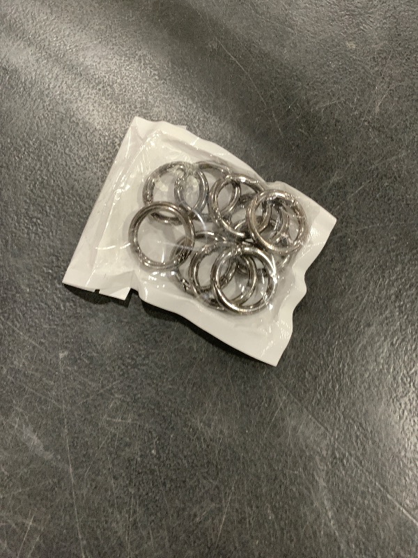 Photo 1 of 10 Pack 3/4 Inch Trigger Spring O Rings, Metal Round Carabiner Clip Snap Hook, Spring Keyring Buckles for Replacement Purse Strap, Paracord Lanyard Clips, Keychain Rings Hardware DIY Crafts Making