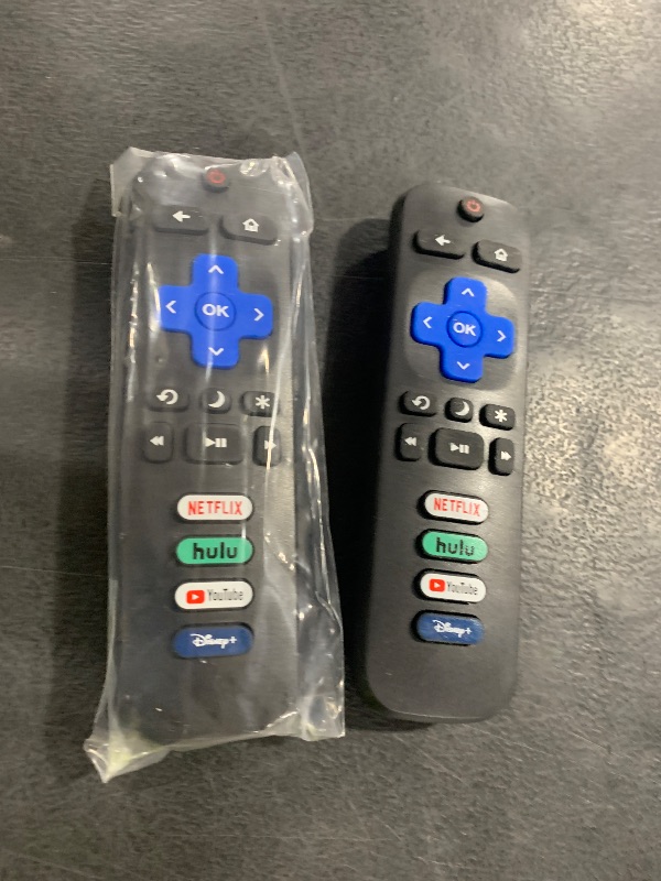 Photo 1 of (Pack of 2) Replacement Remote Control Only for Roku TV, Compatible for TCL Roku/Hisense Roku/Onn Roku/Sharp Roku/Element Roku/Westinghouse Roku/Philips Roku Smart TVs (Not for Roku Stick and Box)