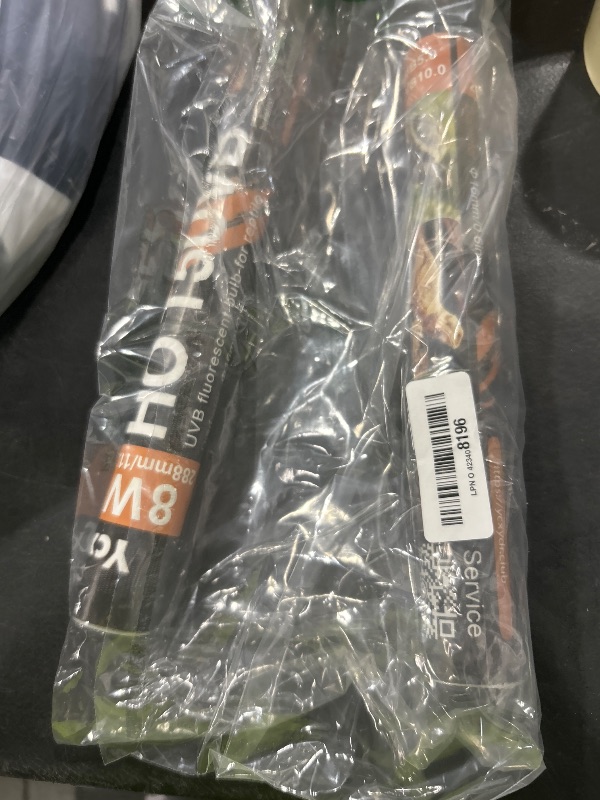 Photo 1 of 2 Pack T5 HO 10.0 UVB Reptile Bulb 8W, 12-Inch UVA Light for Bearded Dragons, Turtles, Chameleon and Lizards - Fluorescent Lamp Tube for Tropical Desert Lighting