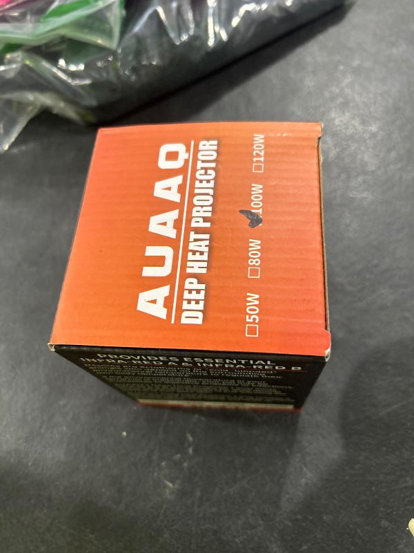 Photo 1 of 100W Deep Heat Infrared Projector Lamp for Reptiles, Emits both Infrared A & B Wavelengths, Reptiles Basking Light Heat Lamp Bulbs with Reflector for Bearded Dragons, Turtles, Snakes, Lizards, etc.