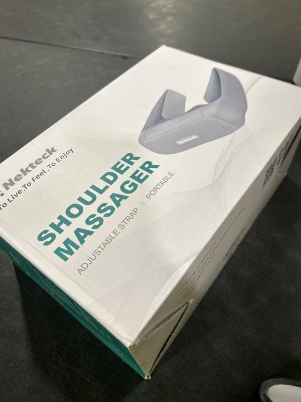 Photo 1 of Neck Massager for Pain Relief Deep Tissue, Nekteck Shiatsu Back Massager with Soothing Heat, Electric Deep Tissue 3d Kneading Massage Tools for Shoulder Muscle, Adjustable Heat and Straps, Ideal Gifts